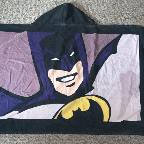 👙DC Comics Batman “David” Kids Beach Towel with Hood - Picture 4 of 6